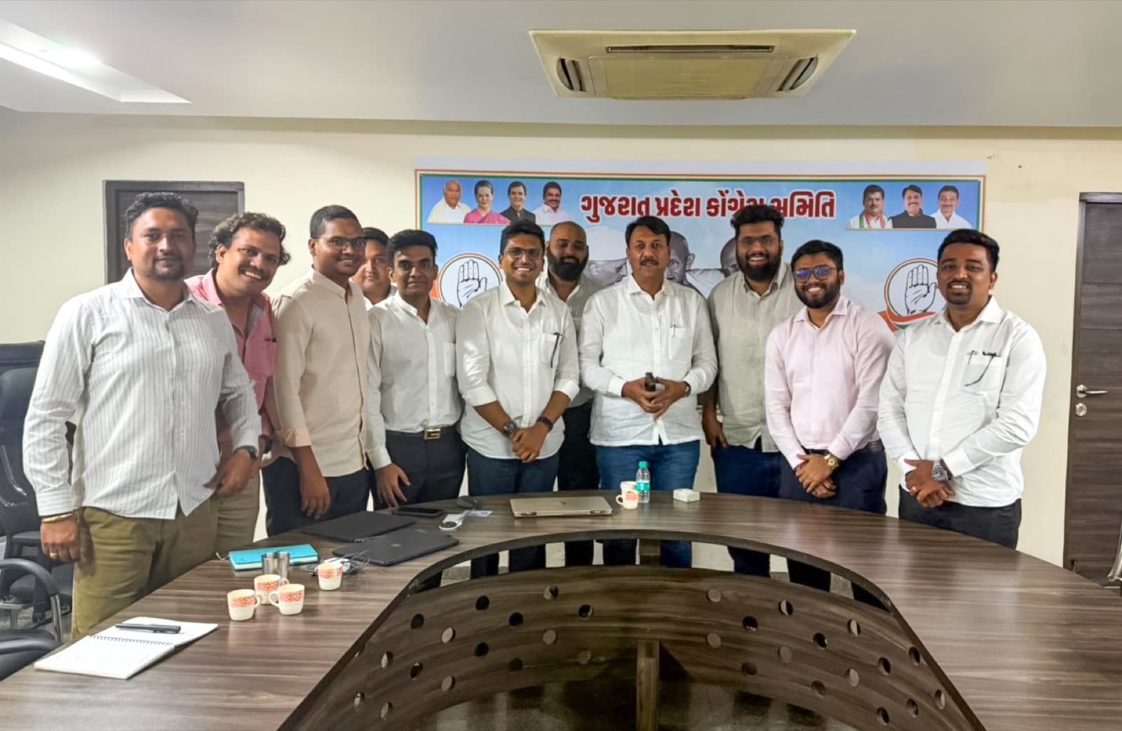 With Amit Chavda, INC Gujarat