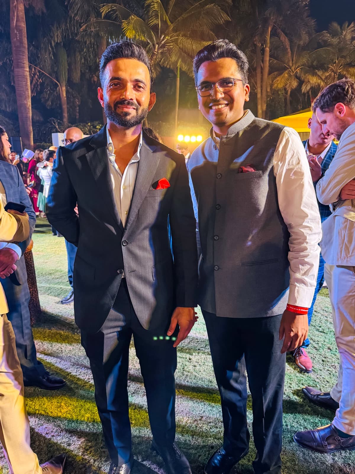 With Cricketer Ajinkya Rahane