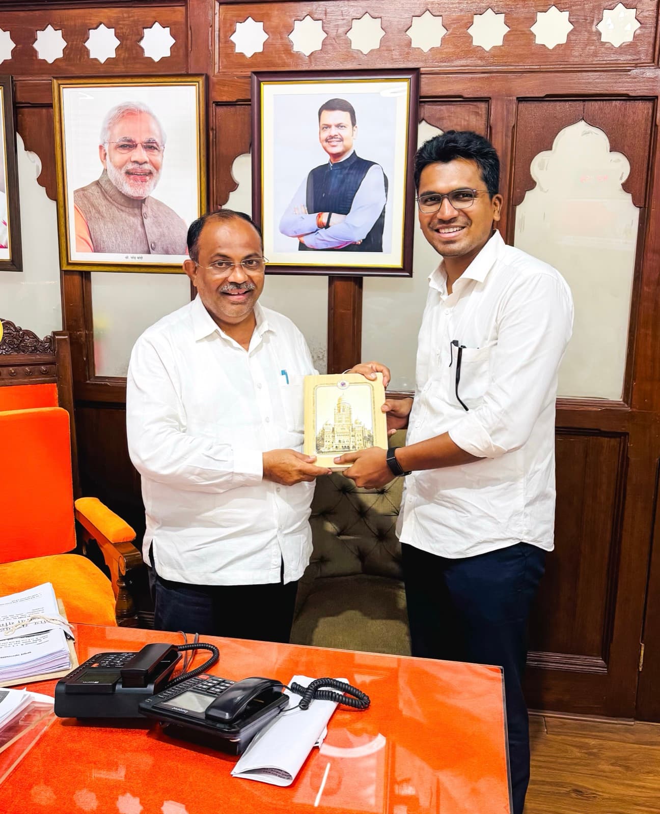 With Ganesh Kankhar, BMC Election 2026