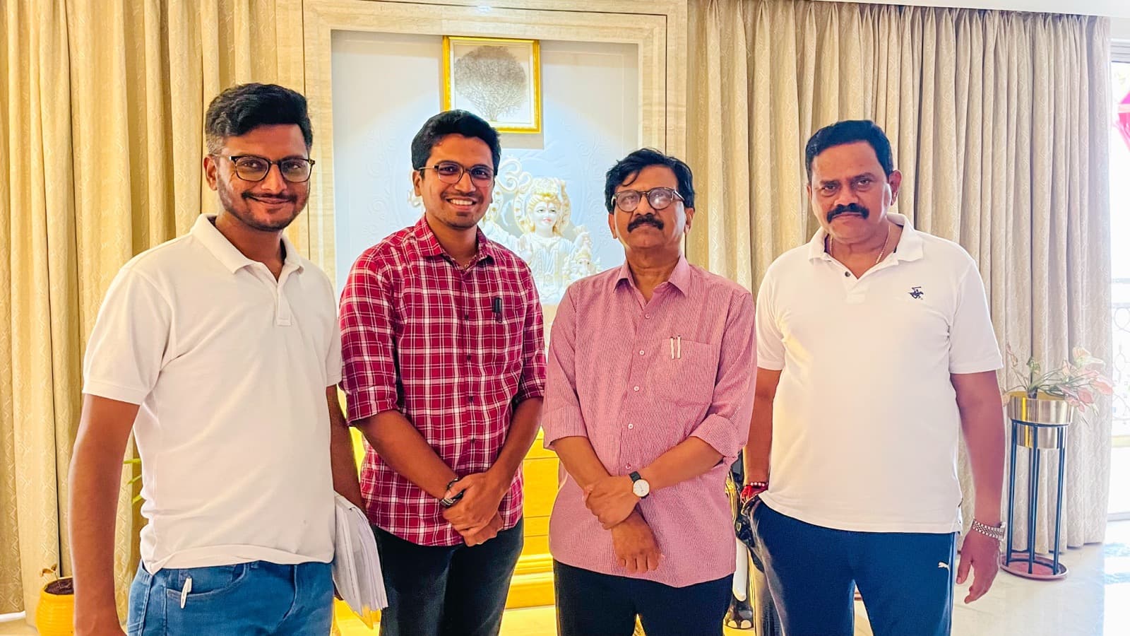With Sanjay Raut