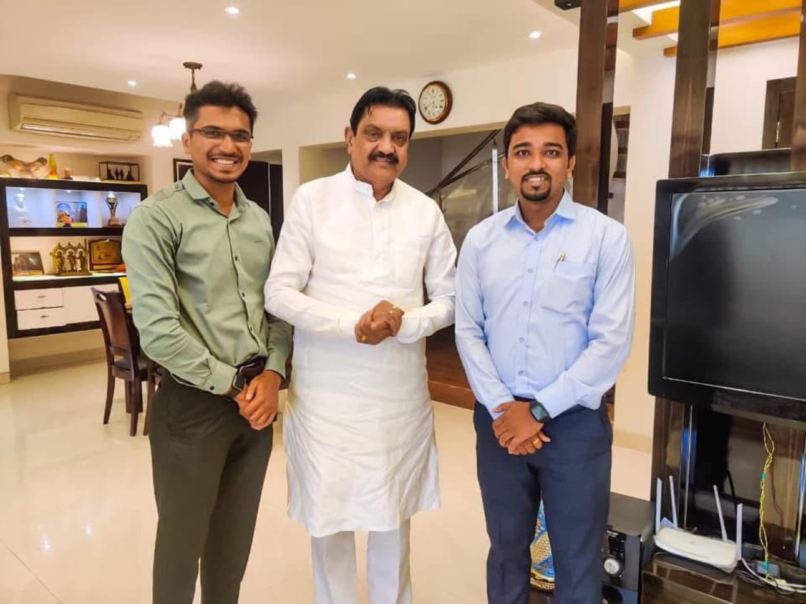 With Shankarrao Borkar