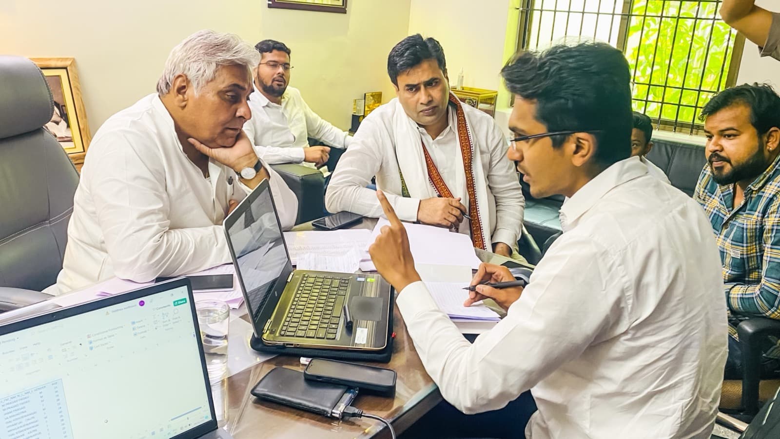 Discussion with candidate